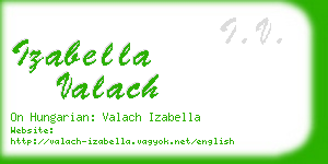 izabella valach business card